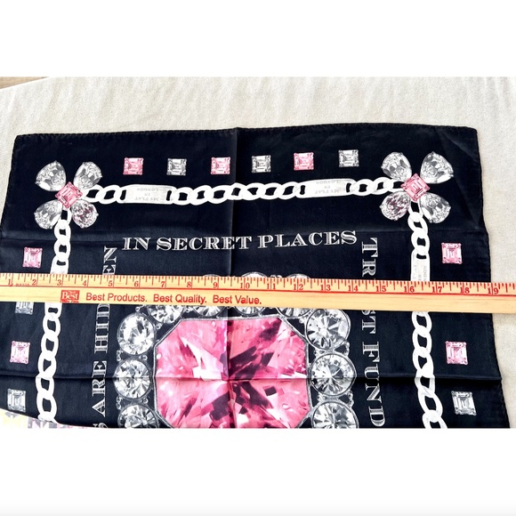 My Flat in London Black and Pink Scarf - Picture 3 of 3